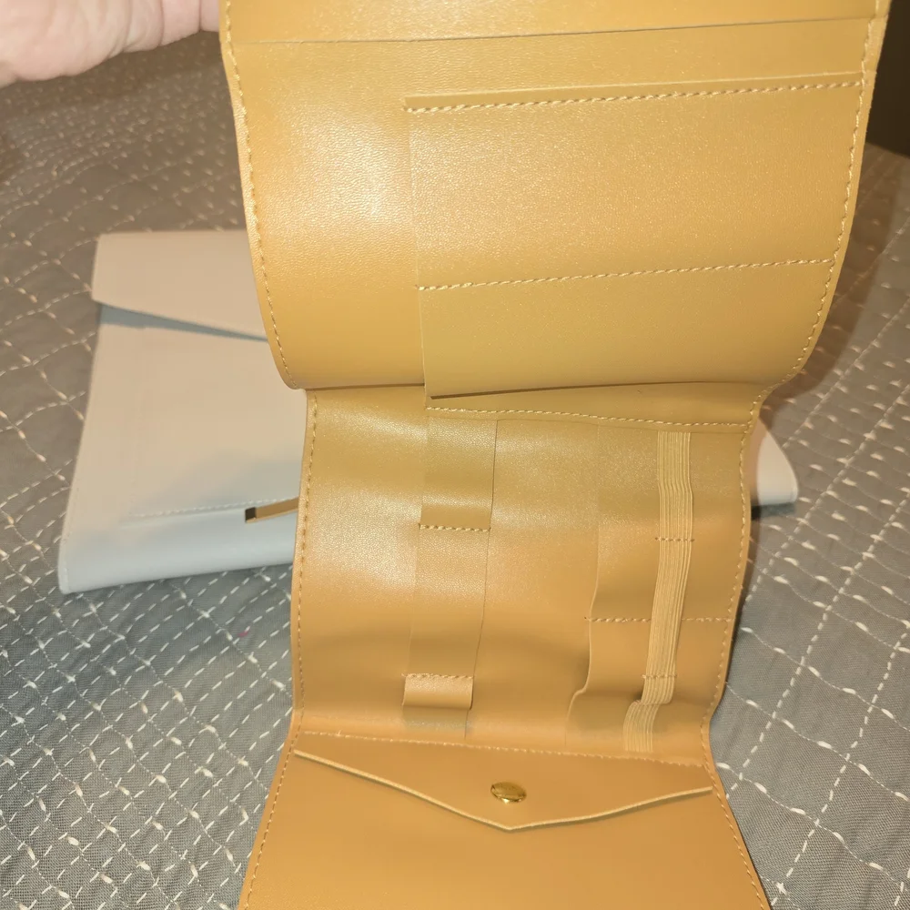 Minimalist White Envelope Clutch